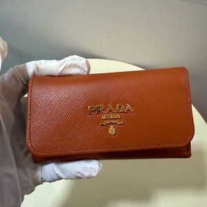 Prada Saffiano Key Leather Wallet